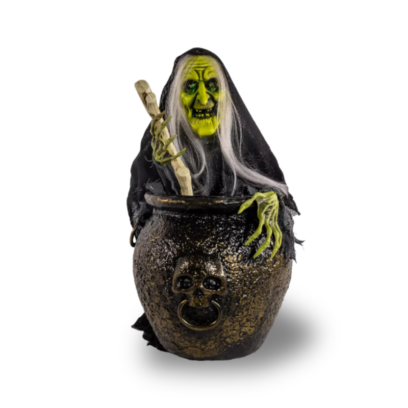 Brujita Caldera Animatronics 47 Cm Halloween