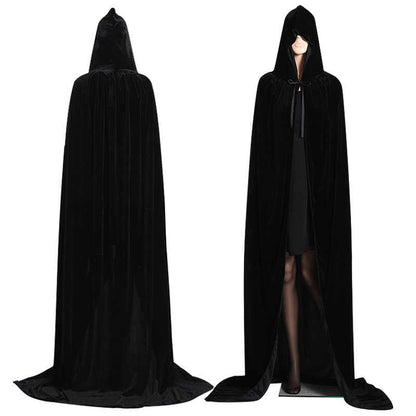 Capa de terciopelo Halloween con capucha para Adultos