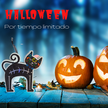 Tarjetas Dobles Para Decoración Led, Colgante o De Sobremesa (Gato de La Mala Suerte)
