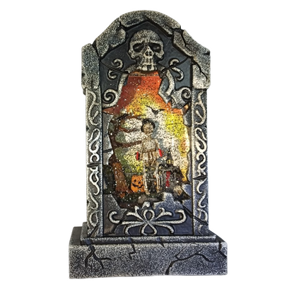 Ataúd Luces Led, Sonido Y Chispas Brillantes, Perfecto Para Halloween