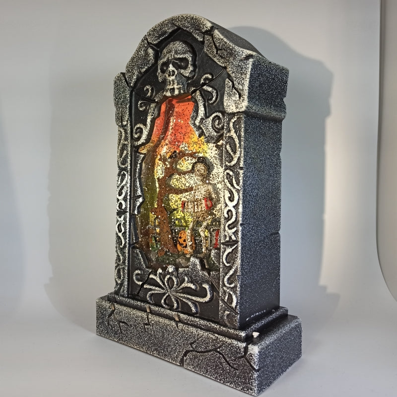 Ataúd Luces Led, Sonido Y Chispas Brillantes, Perfecto Para Halloween