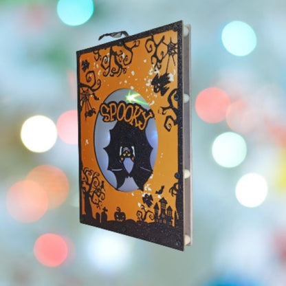 Tarjetas Dobles Led Colgante O De Sobremesa (Murciélago)