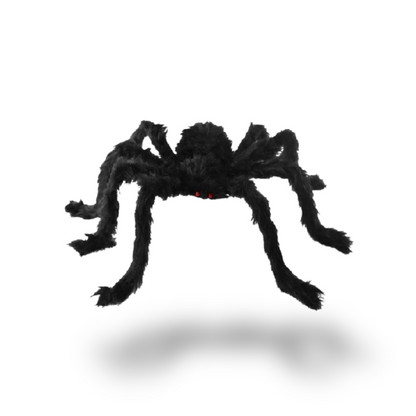 Aterradora Araña Negra peluda (55 CM)