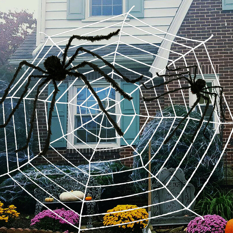 Telaraña Blanca Grande (7 Feet) 214 CM