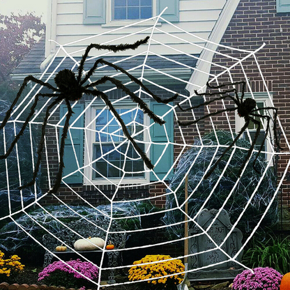 Telaraña Blanca Grande (7 Feet) 214 CM