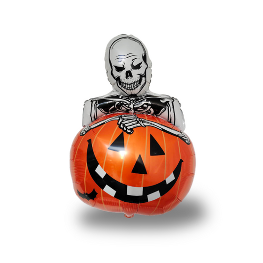 ESQUELETO CON CALABAZA