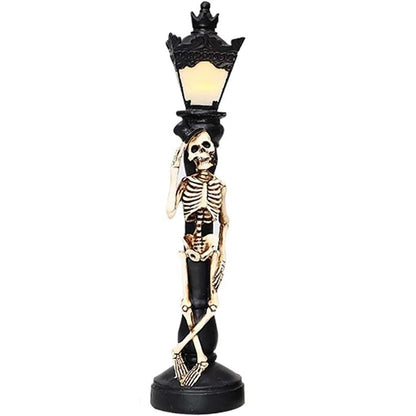 Hermoso farol esqueleto con lampara led (Hombre)