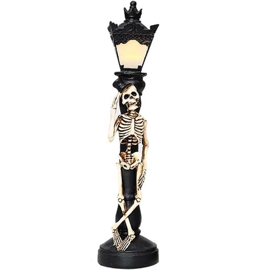 Hermoso farol esqueleto con lampara led (Hombre)