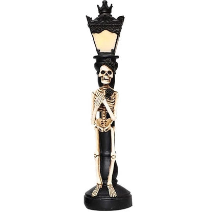 Hermoso farol esqueleto con lampara led (Mujer)
