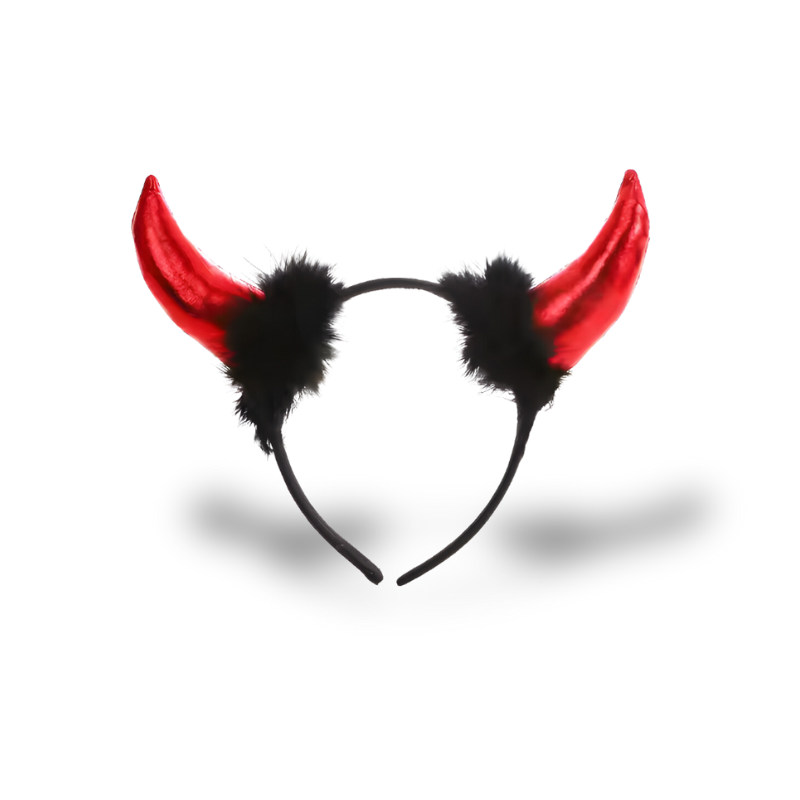 Cintillo / Diadema de Maléfica (Cuernos Rojos)