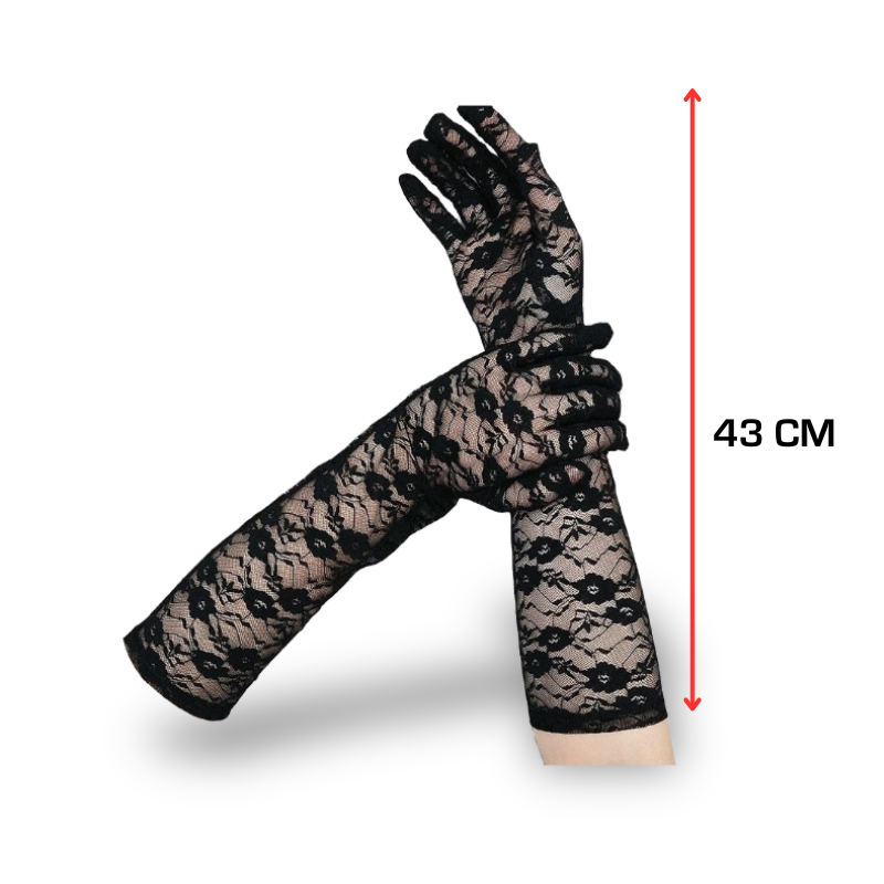 Guantes para Disfraces de Bruja, Novia, Diabla