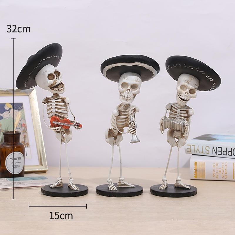 Charro Calavera Trompeta (30 CM)