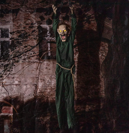 Zombie electrocutado Animatronic Halloween