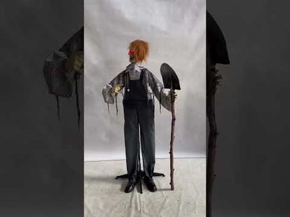 Granjero Poseído Animatronics 160 Cm Halloween