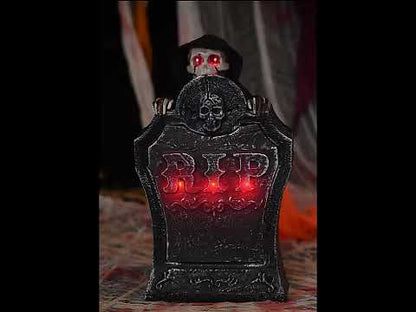 Lapida / Tumba Calabera animatronic (Sube y Baja)